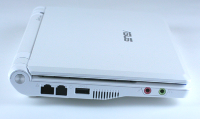 Left side of the Eee PC