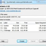 The opening screen lets you pick which drives to pack into Virtual Hard Disk (VHD) form