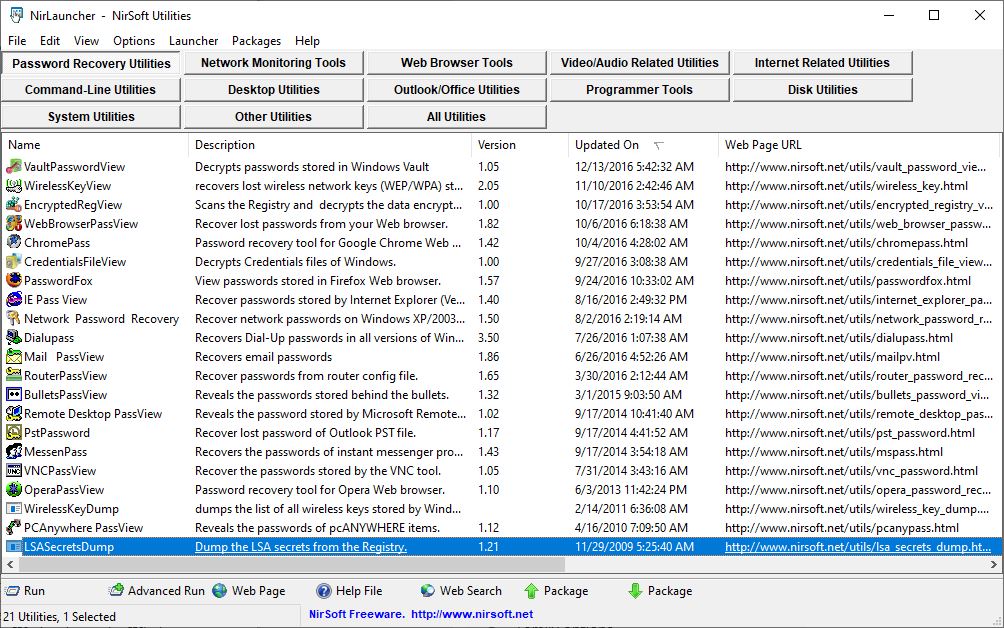 Certain Legit Tools Generate Windows Defender False Positives .NirSoftPwdUtils