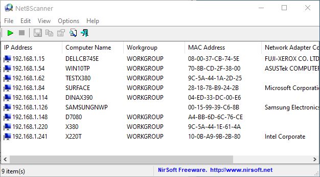 Samsung Network Printer Goes Missing.NetBscan-results