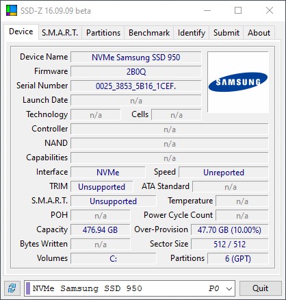 SSD-Z Is Interesting But Incomplete.sam950