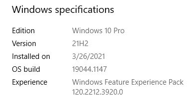 Surface Pro 3 Gets 21H2 Feature Update