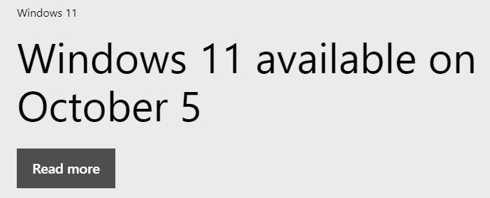Windows 11 Release Commences October 5
