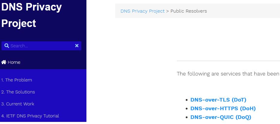 Build 25158 Gains DNS Over TLS Support.DoT-servers