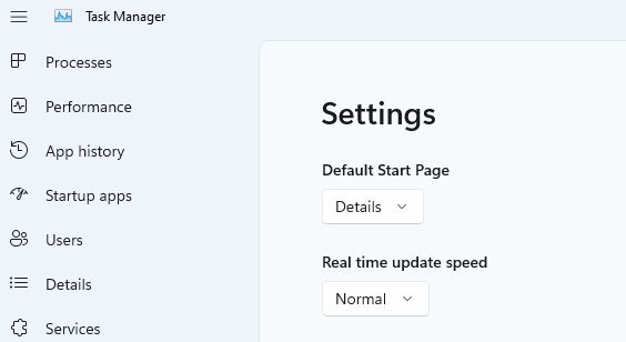 Change Dev Channel Task Manager Default View.details