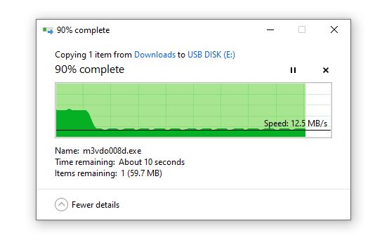 Flash Drive Goes Incredibly Slowly