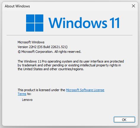 WU Starts Windows 11 22H2 Delivery.newwinver