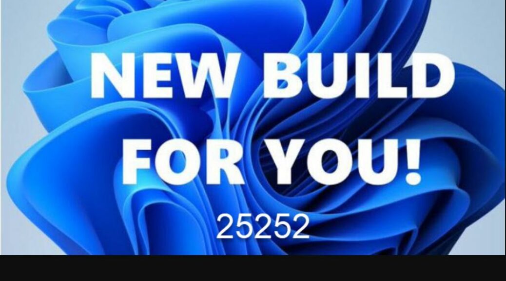 Build 25252 Offers Odd Install Behavior