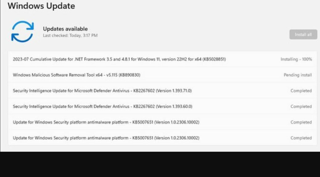 Ongoing Build 22631.1972 Oddities