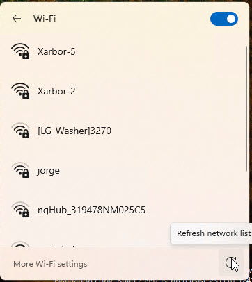 Windows 11 Canary Grants Wi-Fi List Refresh