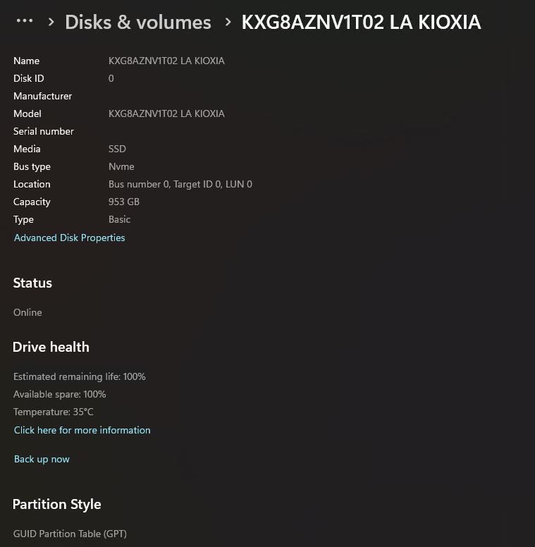 Windows 11 Disks & Volumes Info Ed Tittel