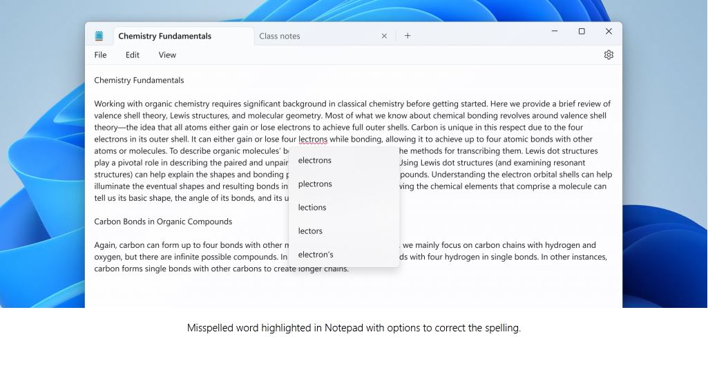 NotePad Gets Gradual Spellcheck Rollout (Source: MS announcement)