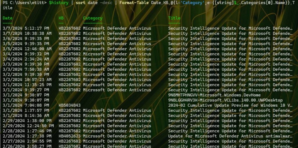 KB50001716 Is Puzzling.table-output