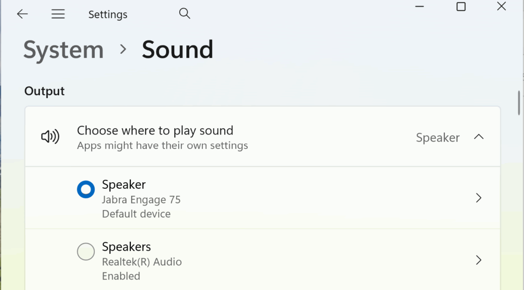 Jabra 75 Headset Driver Disappearance