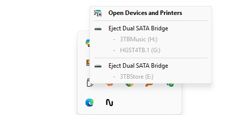 Safely Eject Gets Weird When Swapping Drives