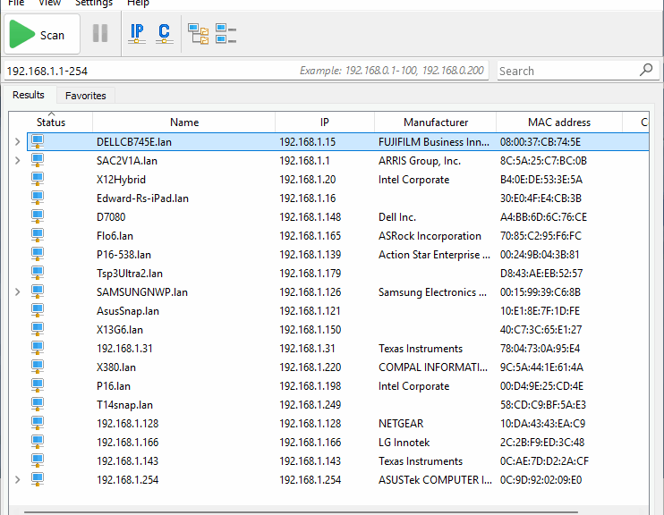 Screen Change Breaks Advanced IP Scanner