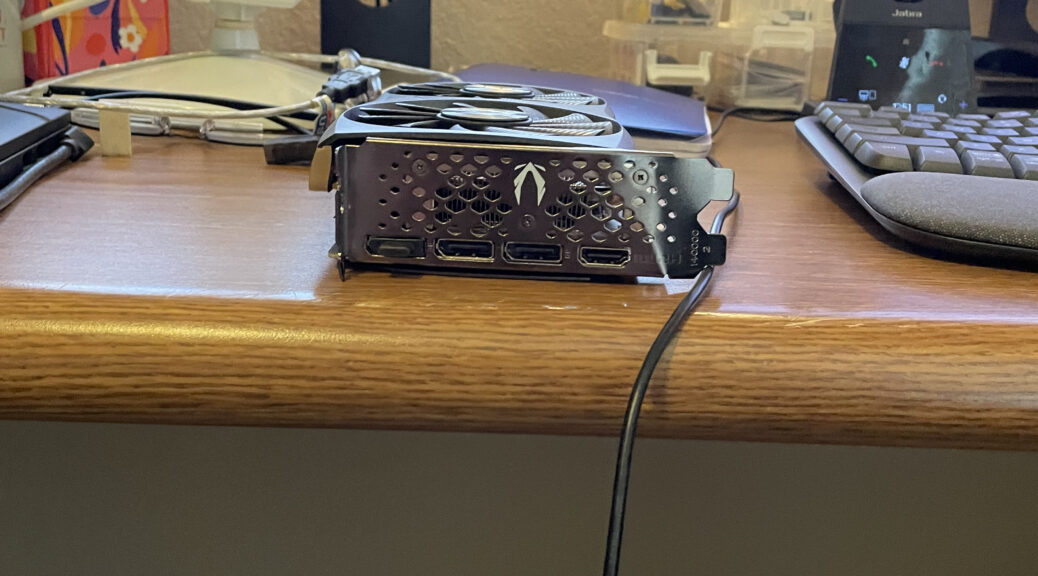 Zotac 4070 Shows Up Munged