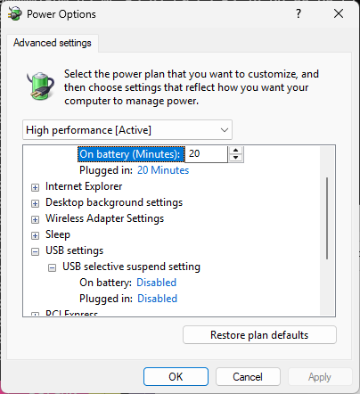 Troubleshooter Test Wrecks Sleep/Wake Settings