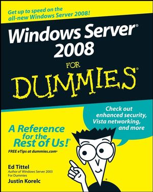 Windows Server 2008 For Dummies Book Cover Image