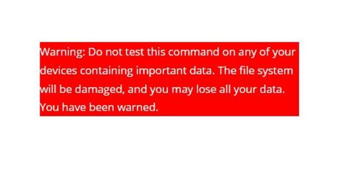 Simple Command Craters Windows10 PCs Immediately: don't try it unless you have a backup and a bootable USB from which to restore it.