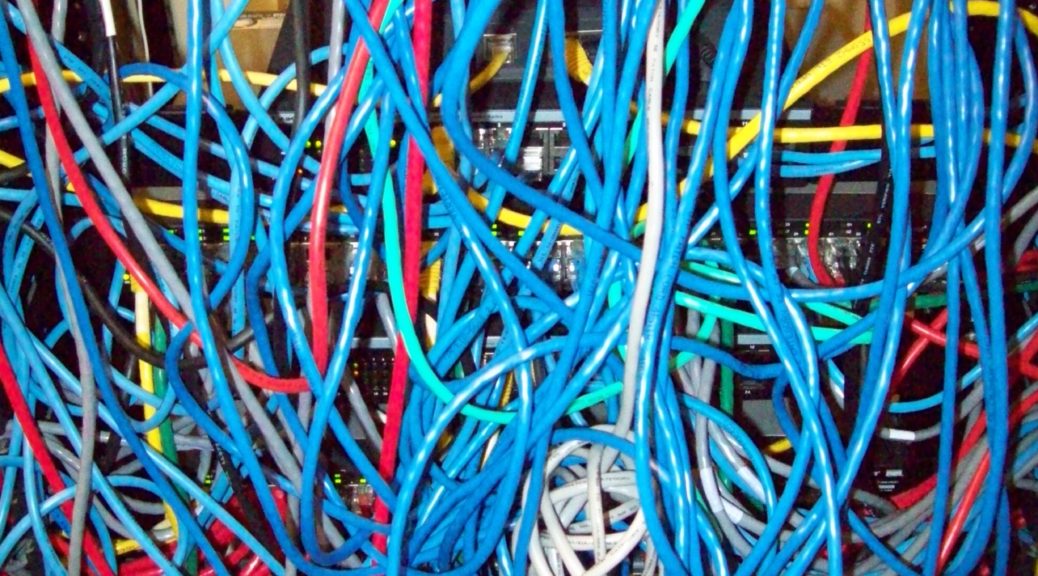 Untangling Cascading Troubles Gets Frustrating A tangled web (source: John Fagan "The Cable Guy").