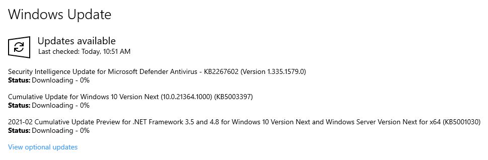 21364 Update Woes Continue