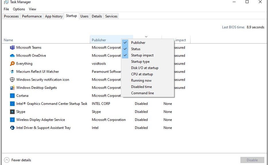 Identifying Windows 10 Mystery Startup Items