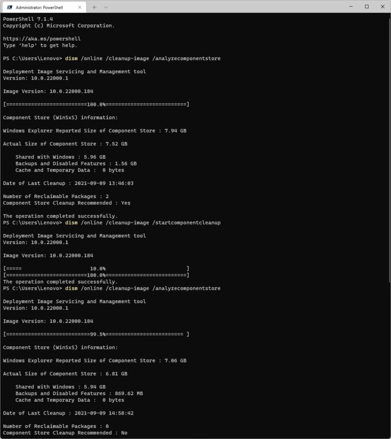 Windows 11 Keeps Strange Component Store Cleanup Behavior Ed Tittel