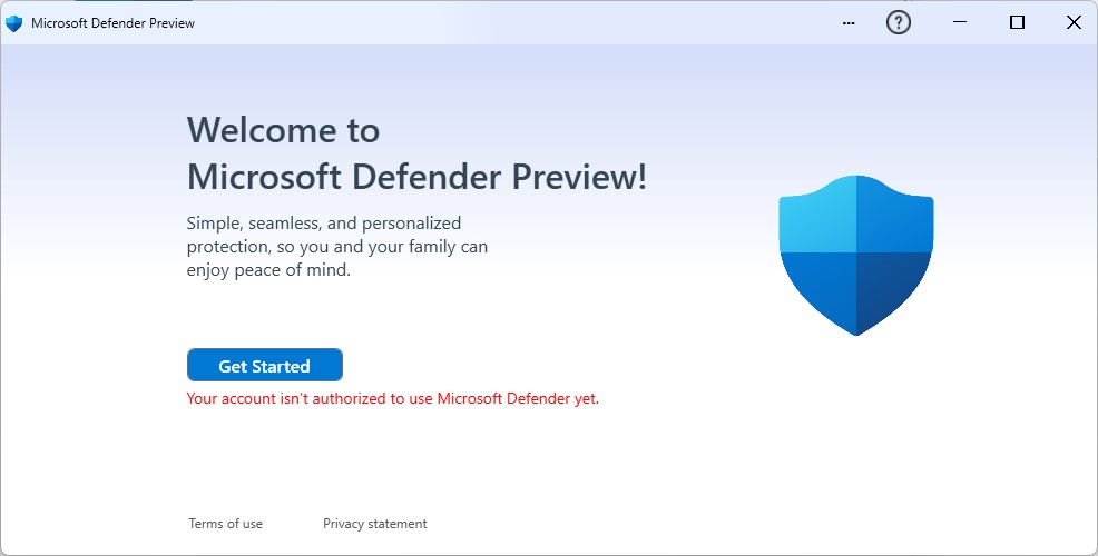 I Get No MS Defender Preview