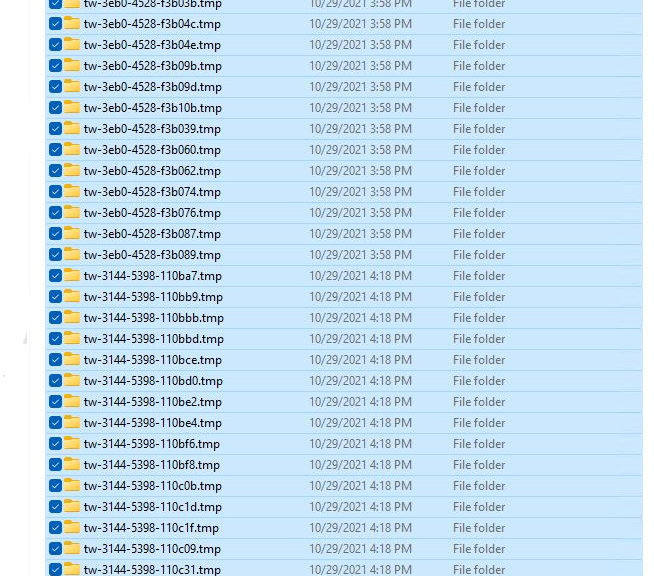 Kill These Windows 11 tw*.tmp Folders