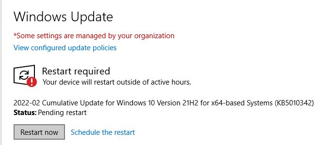 WU Update Connectivity 8 Hours vs Minutes