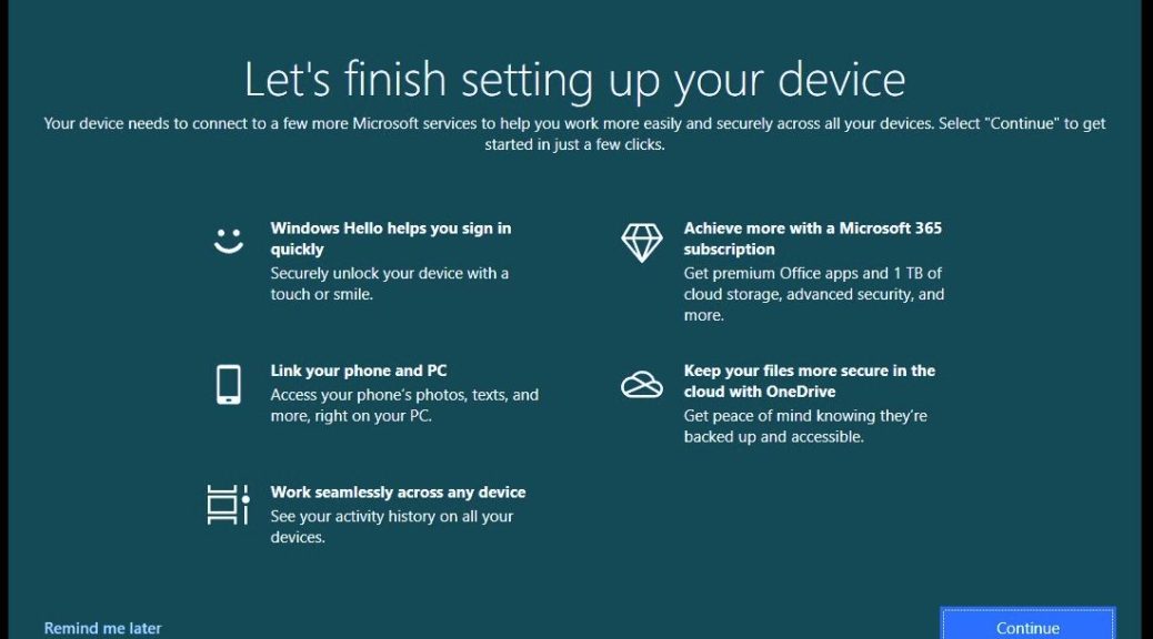 Resuscitated Windows Welcomes Require Notification Reset