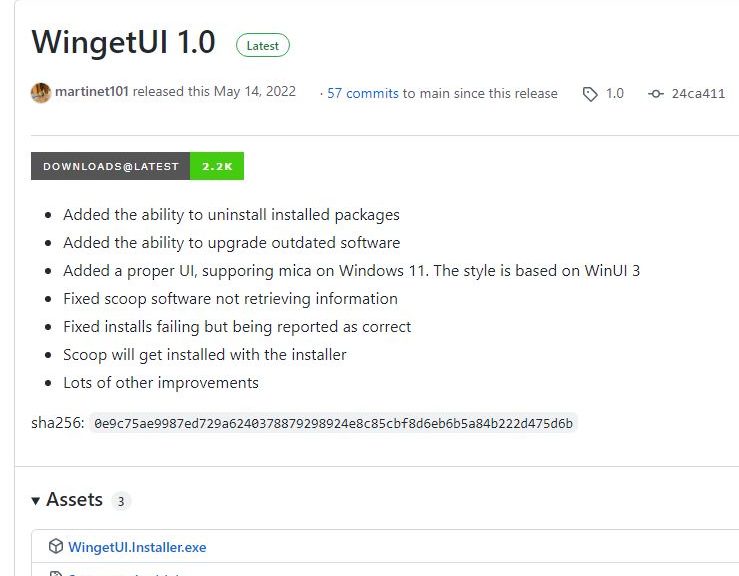 Winget.UI Offers Useful Update Capability