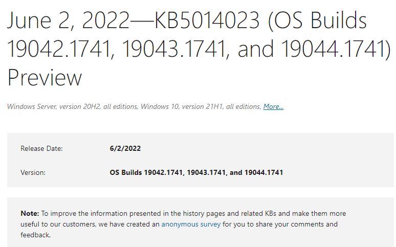KB5014023 Speeds File Copies