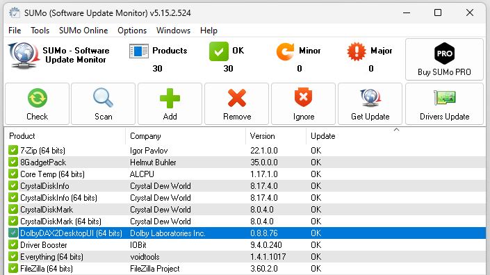 Updating Dolby Audio X2.SUMo