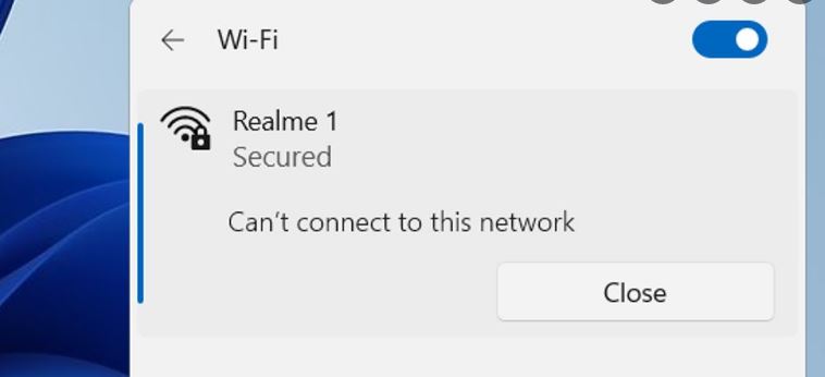 Signal Strength Impedes Swapped PC WiFi Access