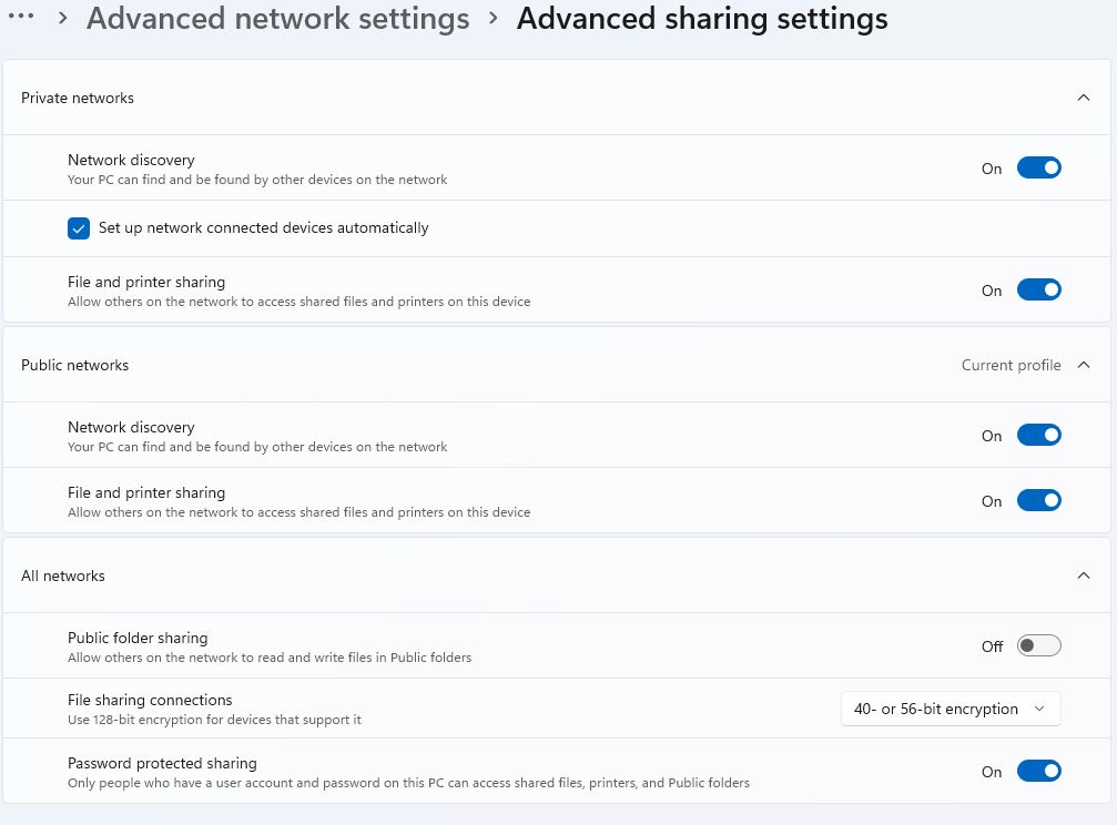 Advanced sharing settings leaves control panel ed tittel