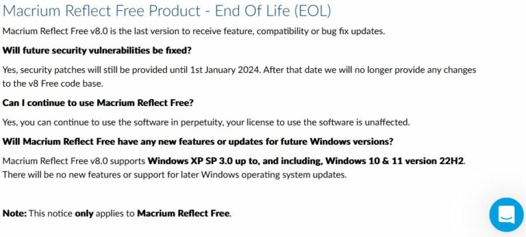 Macrium Announces Reflect Free EOL - Ed Tittel