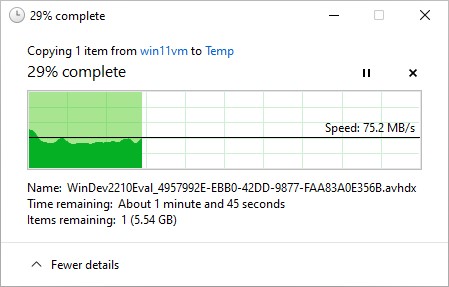 VM SSD Speed Falls Off