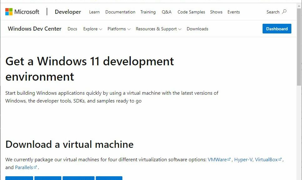 Ready-to-Run Eval Windows 11 Development VMs