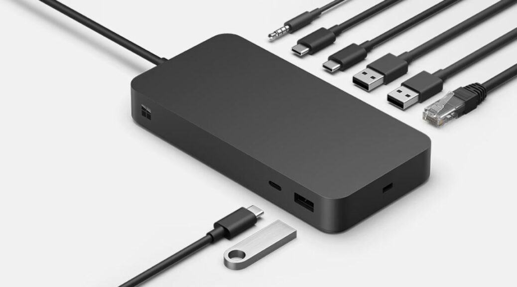 MS Introduces Surface Thunderbolt 4 Dock (Image source: MS product page)