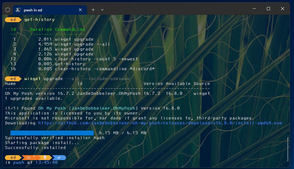 Deciphering PowerShell History Commands