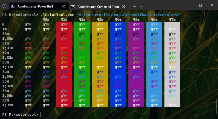 Sussing Out WinTerm Color Schemes