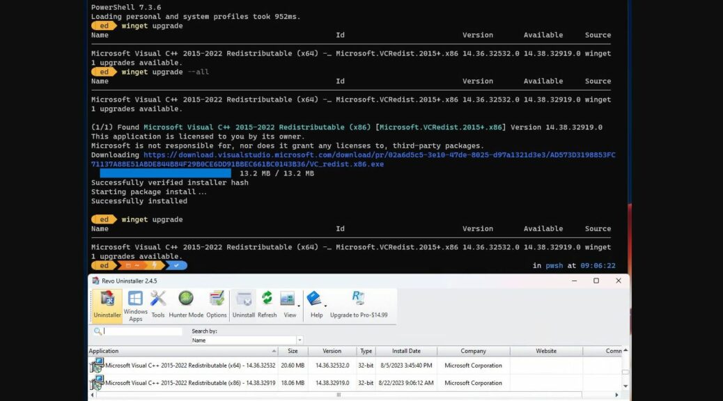 Extra C++ Redistributable Must Go