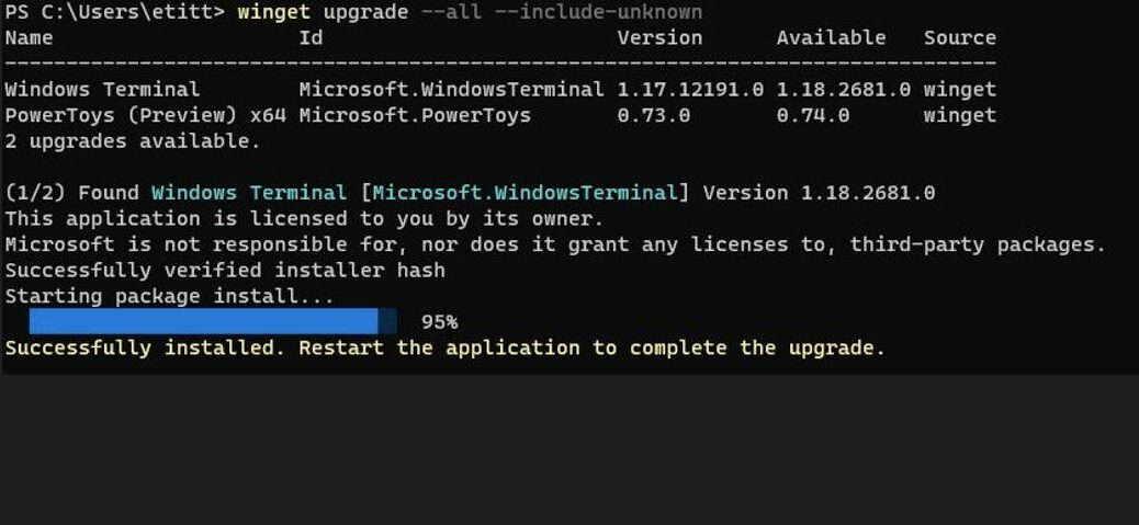 Avoiding Windows Self-Update Traps