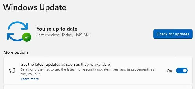 Latest Soonest Windows Update Benefits