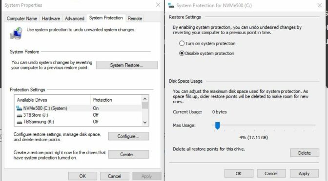 Restore Point Pros & Cons