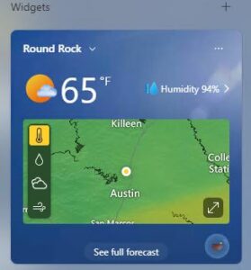 Weather System Screen Shot Widget Screenshot Users, Beware - Ed Tittel