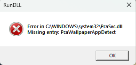 PowerToys Throws One-Time 24H2 RunDLL Error