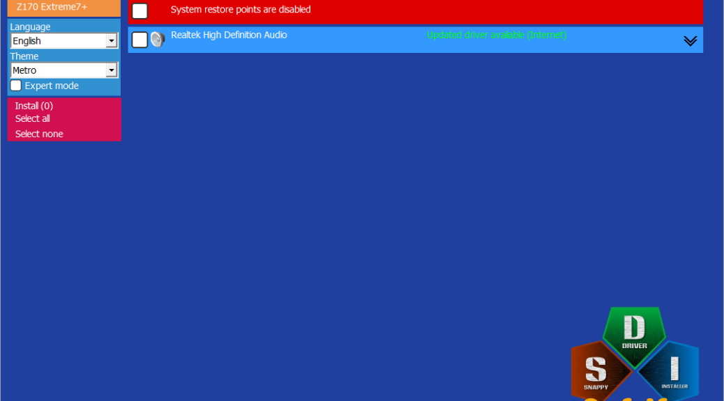 Snappy Misses Realtek UAD Drivers